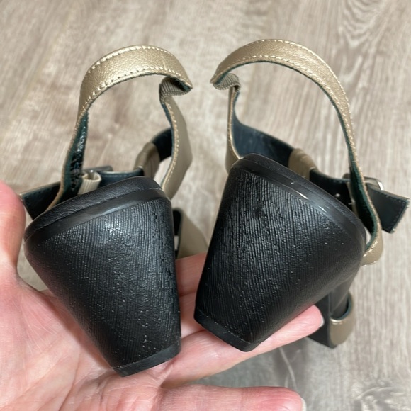 Ziera Dash Leather Ankle Strap Open Toe Heel Sandal 38 W - Picture 14 of 16